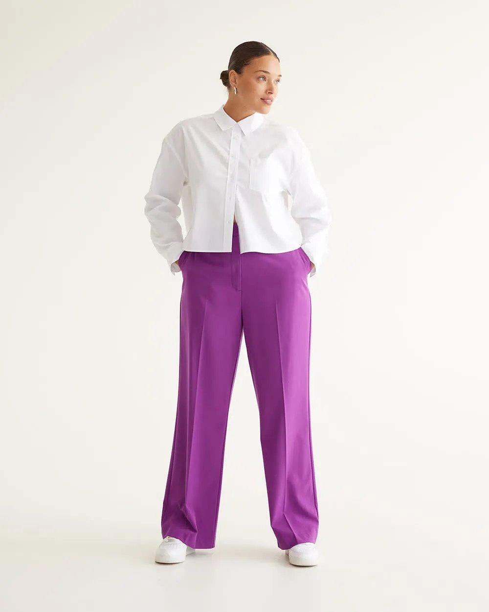 Straight-Leg High-Rise Pant - The Timeless - Petite sold by Reitmans product image thumbnail 5