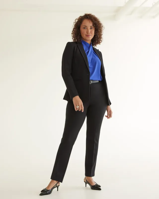 Straight-Leg High-Rise Pants - The Modern Stretch (R) - Petite sold by Reitmans