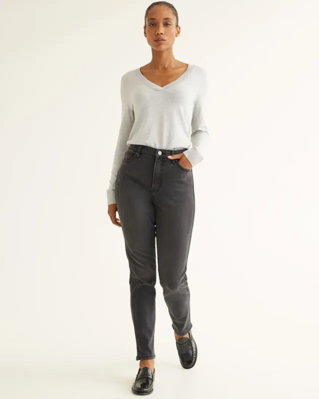 Slim-Leg High-Rise Jean - The Vintage - Petite sold by Reitmans