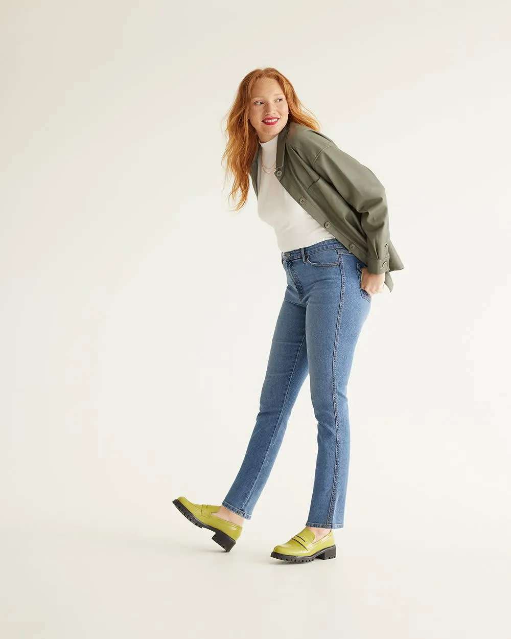 Slim-Leg High-Rise Jean - The Vintage - Tall sold by Reitmans