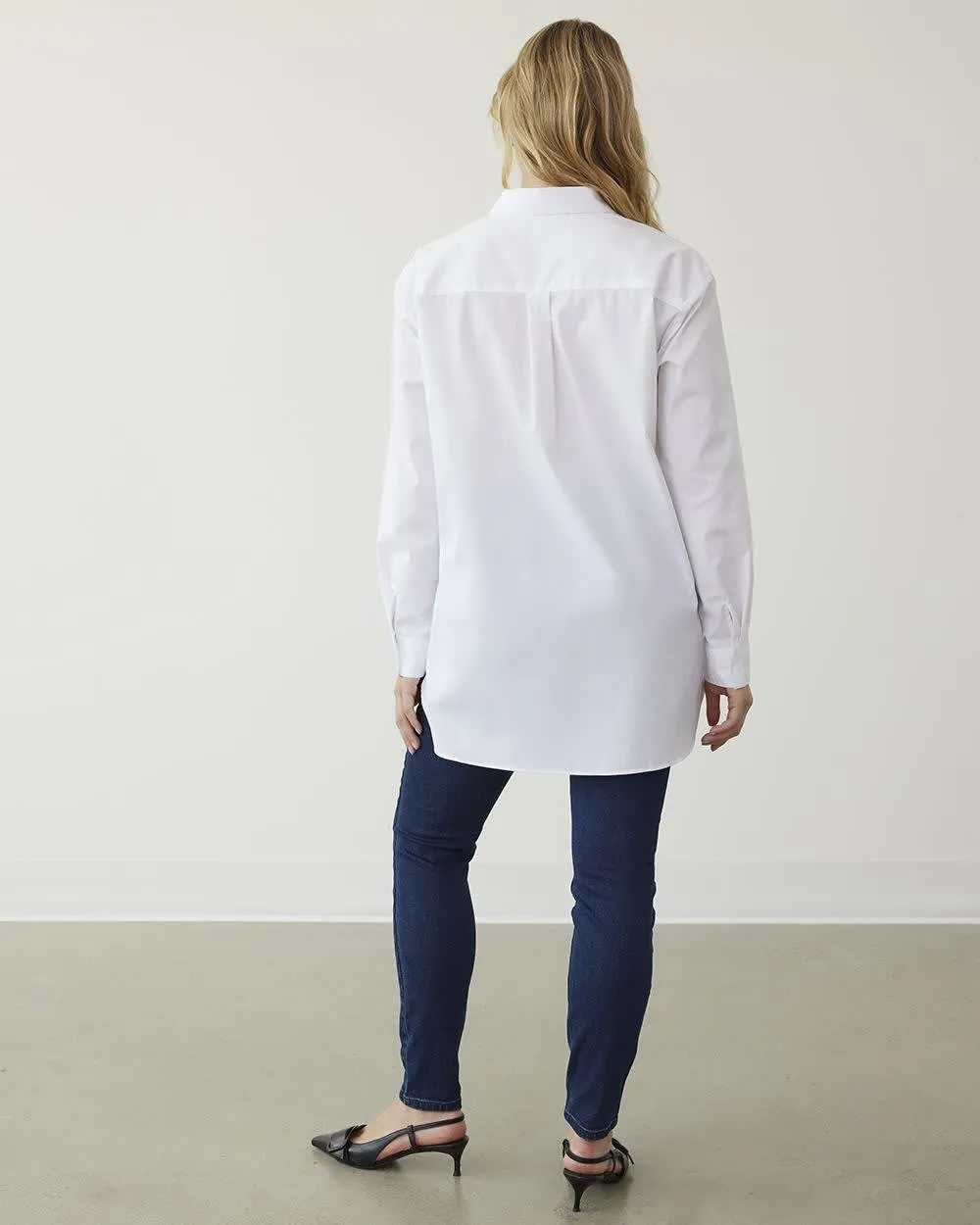 Long-Sleeve Poplin Blouse sold by Reitmans product image thumbnail 2