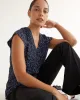 Cap-Sleeve Blouse with V Neckline, R Essentials sold by Reitmans