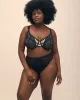 Microfibre Thong with Lace and Mesh Back - Déesse Collection sold by Reitmans