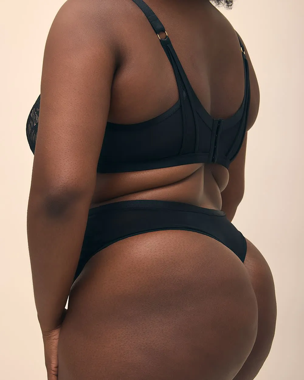 Microfibre Thong with Lace and Mesh Back - Déesse Collection sold by Reitmans product image thumbnail 3