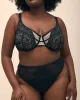 Microfibre Thong with Lace and Mesh Back - Déesse Collection sold by Reitmans