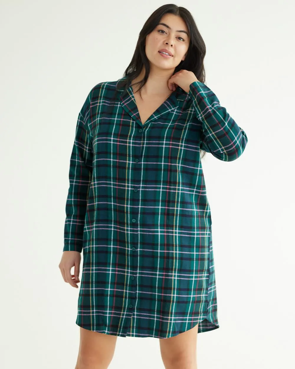 Long Flannel Nightdress sold by Reitmans