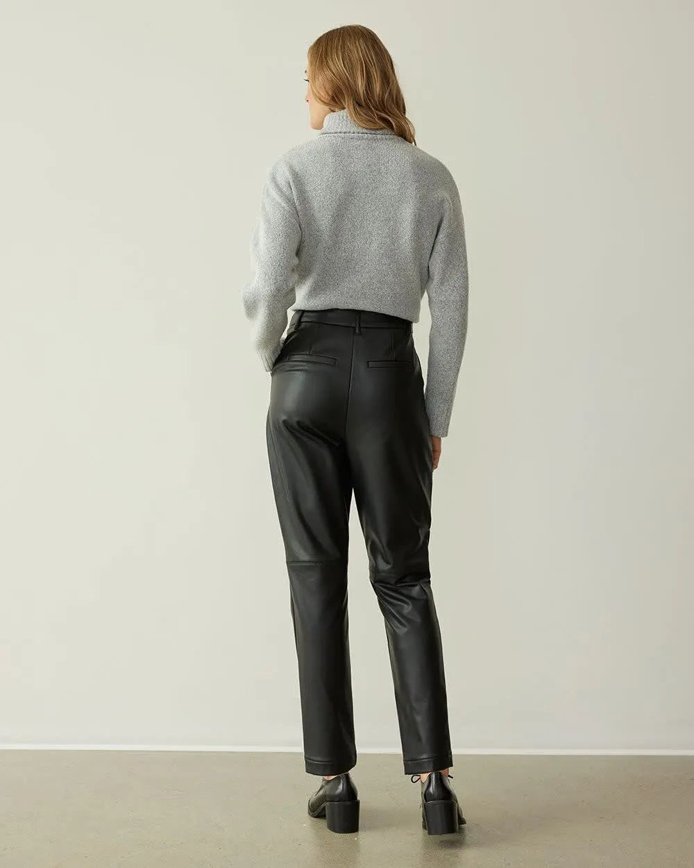 Tapered-Leg Faux Leather Pants sold by Reitmans product image thumbnail 2