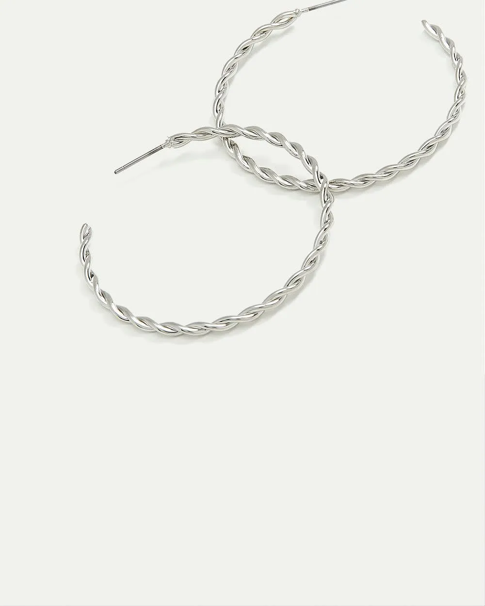 Large Twisted Open Hoops sold by Reitmans product image thumbnail 2