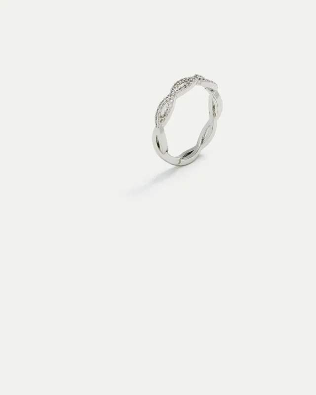 Braided Ring with Strass sold by Reitmans