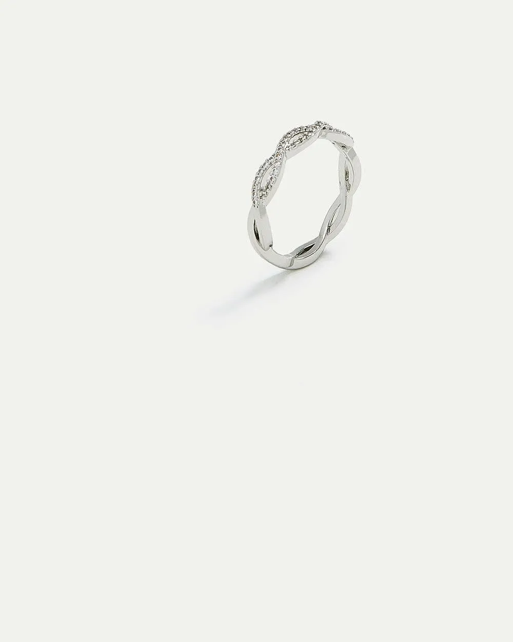 Braided Ring with Strass sold by Reitmans