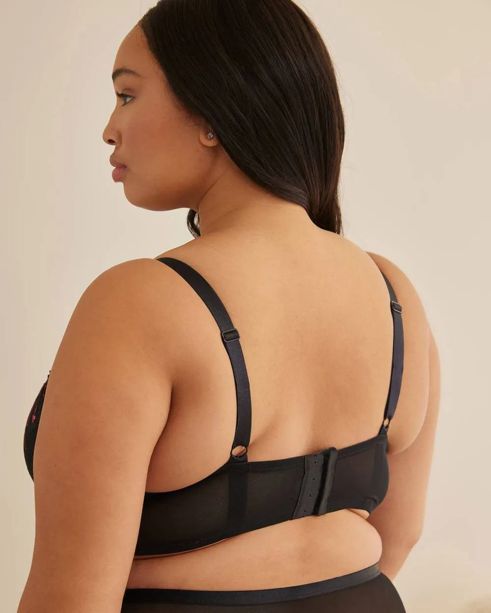 Underwire Microfibre Balconette Bra with Floral Embroidery - Déesse Collection sold by Reitmans product image thumbnail 2