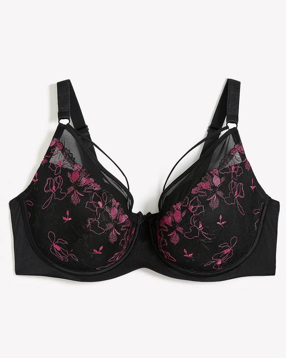 Underwire Microfibre Balconette Bra with Floral Embroidery - Déesse Collection sold by Reitmans product image thumbnail 5