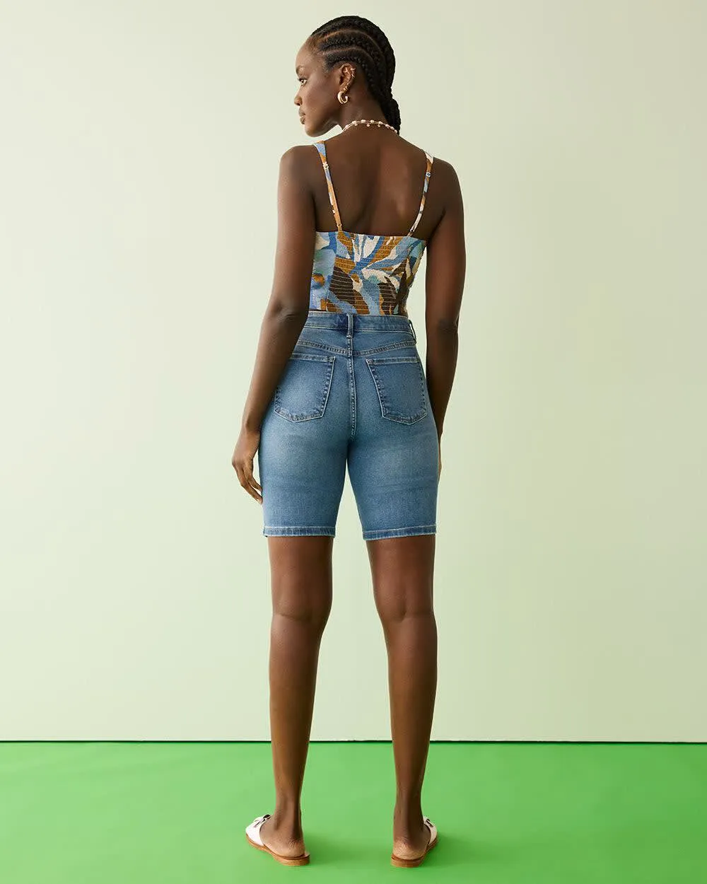 High-Rise Denim Bermuda sold by Reitmans product image thumbnail 2