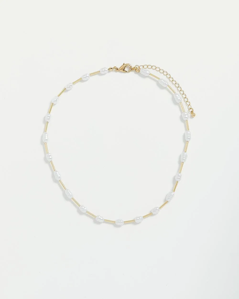 Short Necklace with Pearls sold by Reitmans product image thumbnail 2