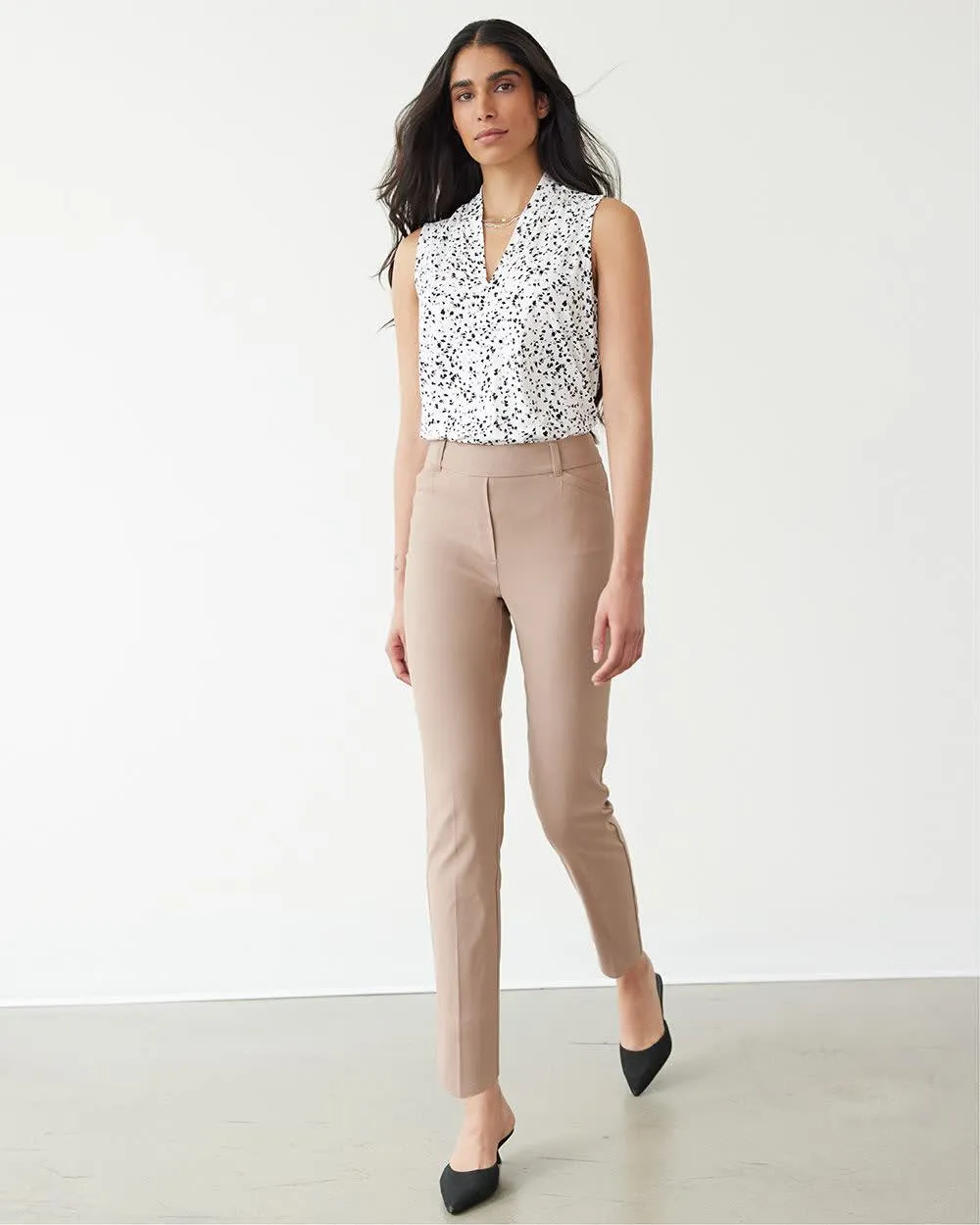 Slim-Leg High-Rise Ankle Pant - The Iconic (R) sold by Reitmans product image thumbnail 3