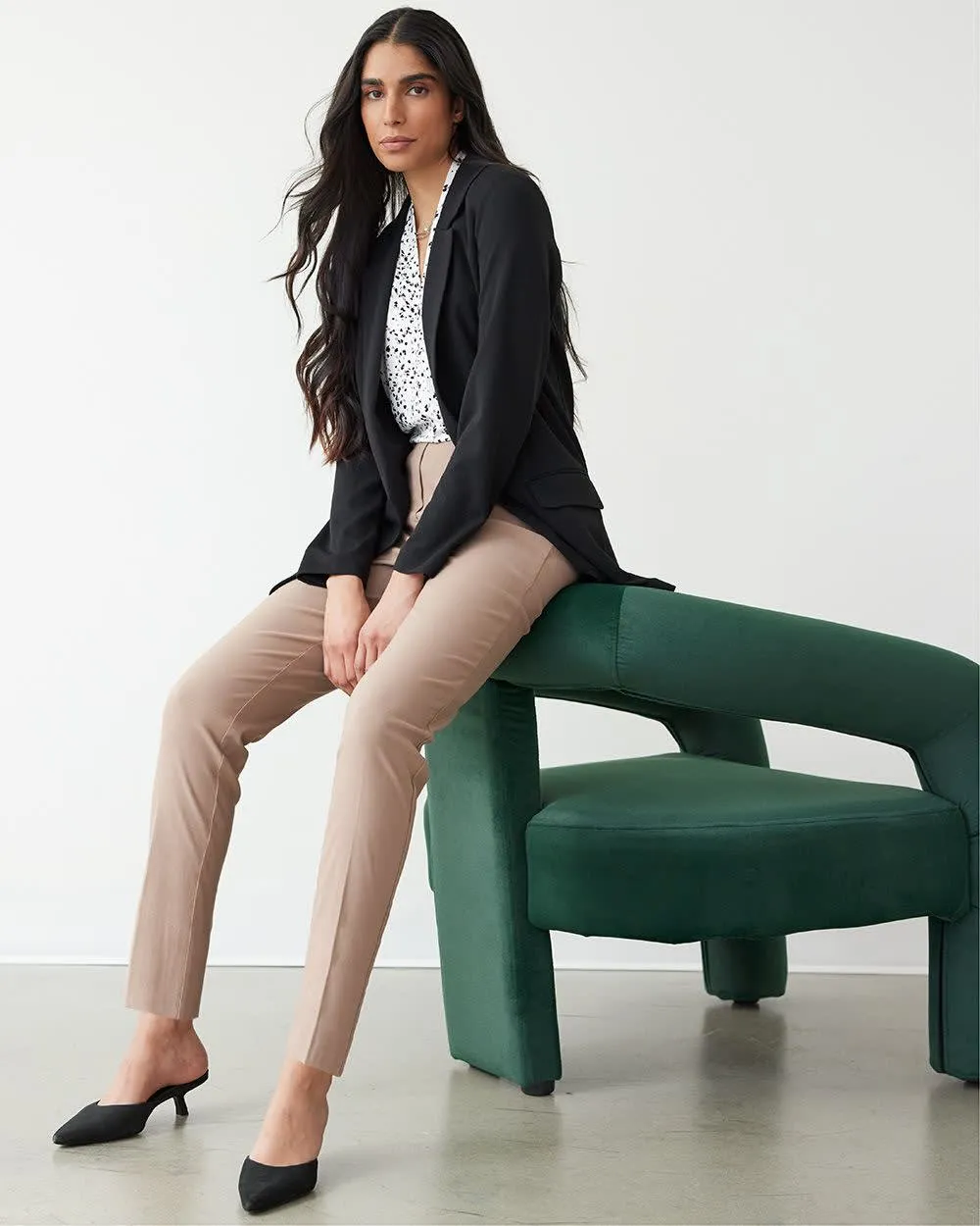 Slim-Leg High-Rise Ankle Pant - The Iconic (R) sold by Reitmans product image thumbnail 4