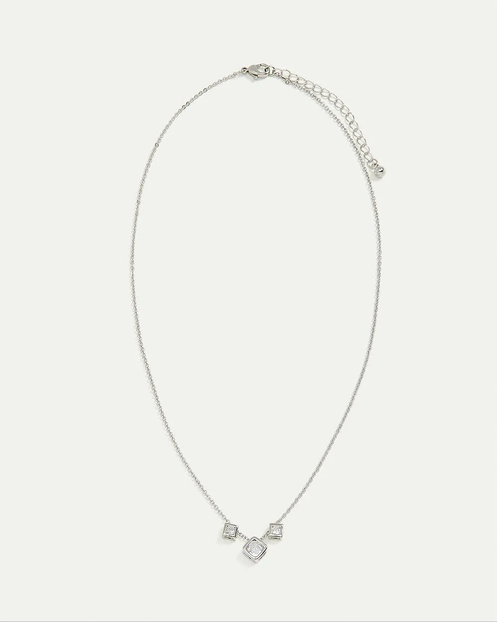 Short Necklace with Squared Crystals sold by Reitmans product image thumbnail 2