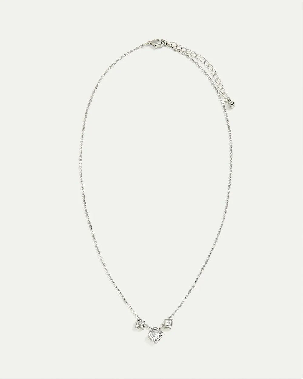 Short Necklace with Squared Crystals sold by Reitmans product image thumbnail 4