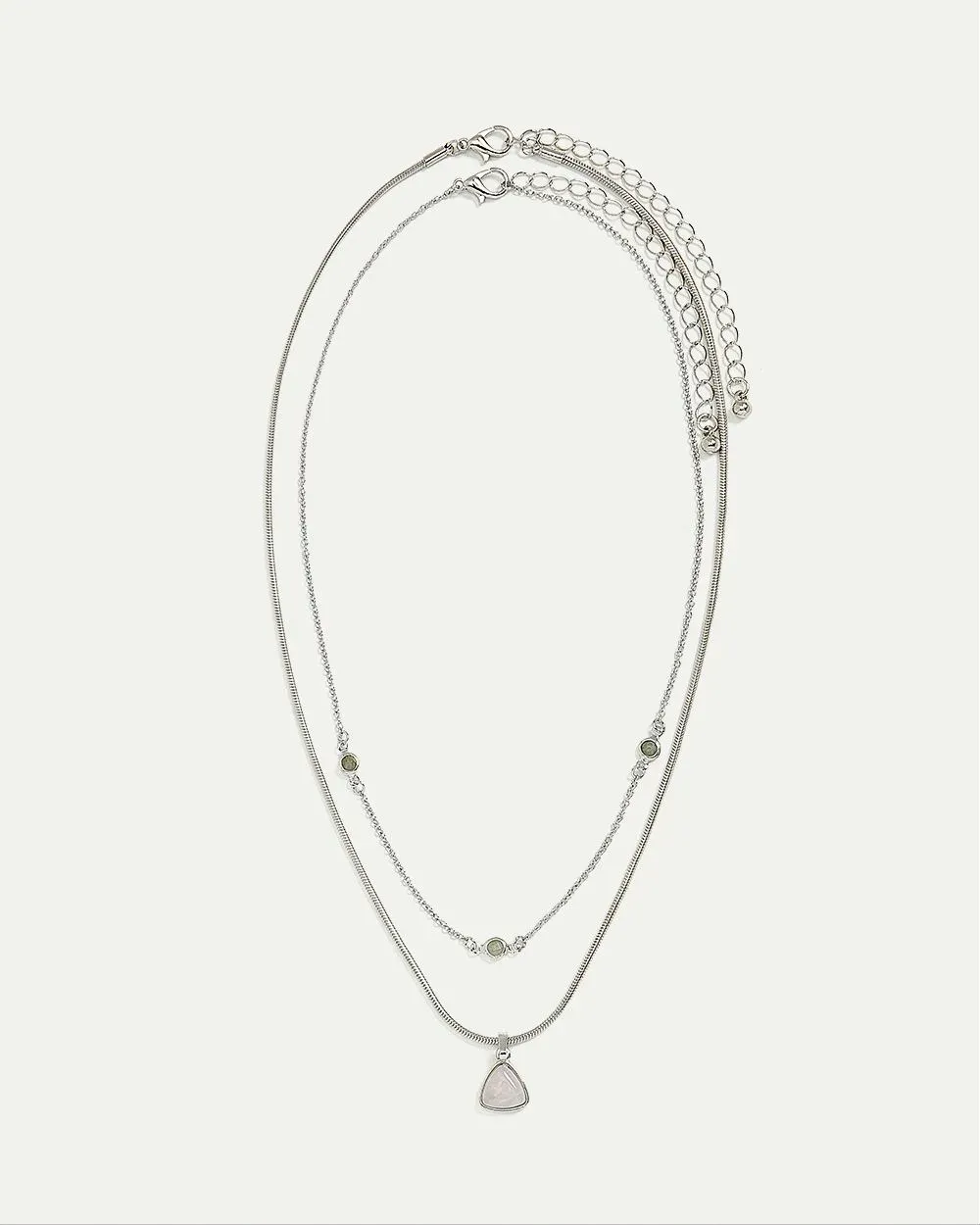 Double-Layer Necklace with Stones sold by Reitmans product image thumbnail 4