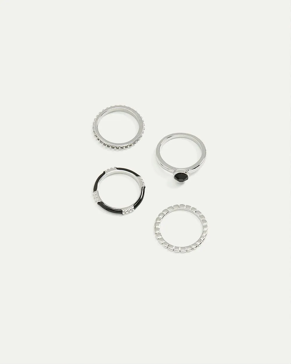Rings with Enamel and Stones - Set of 4 sold by Reitmans product image thumbnail 2