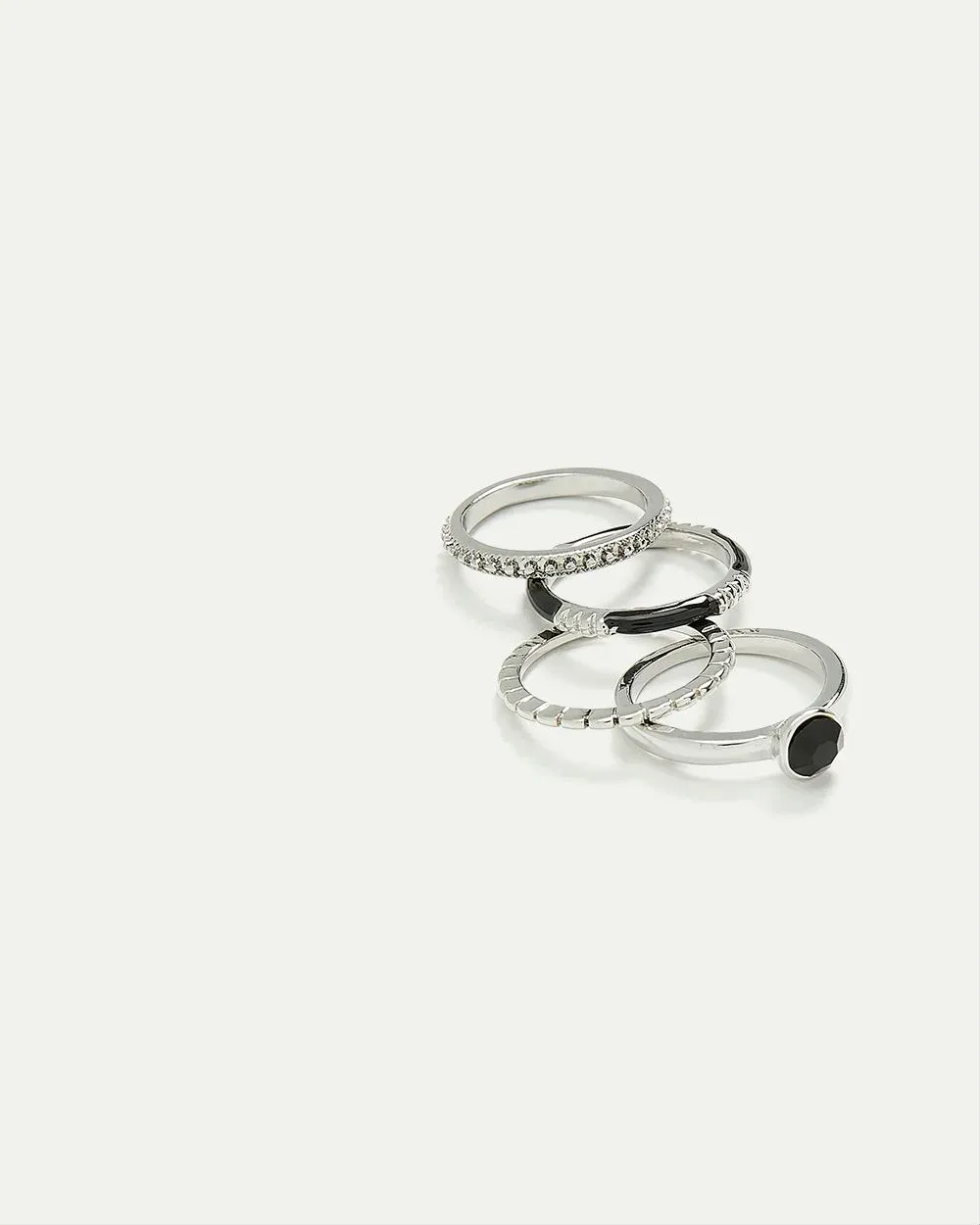 Rings with Enamel and Stones - Set of 4 sold by Reitmans product image thumbnail 3