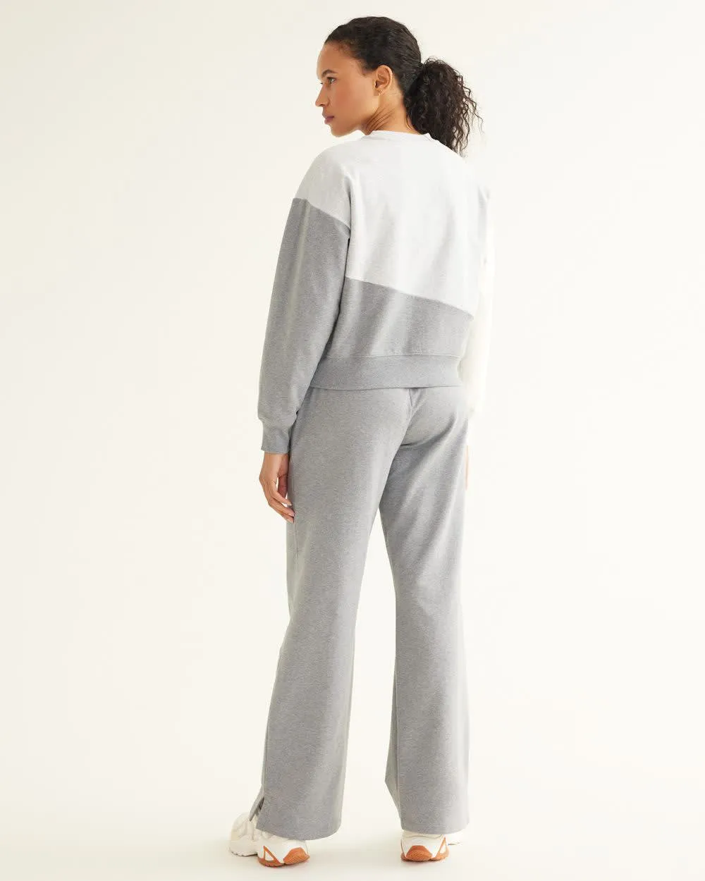 Long-Sleeve French Terry Sweater with Crew Neckline - Hyba sold by Reitmans product image thumbnail 2