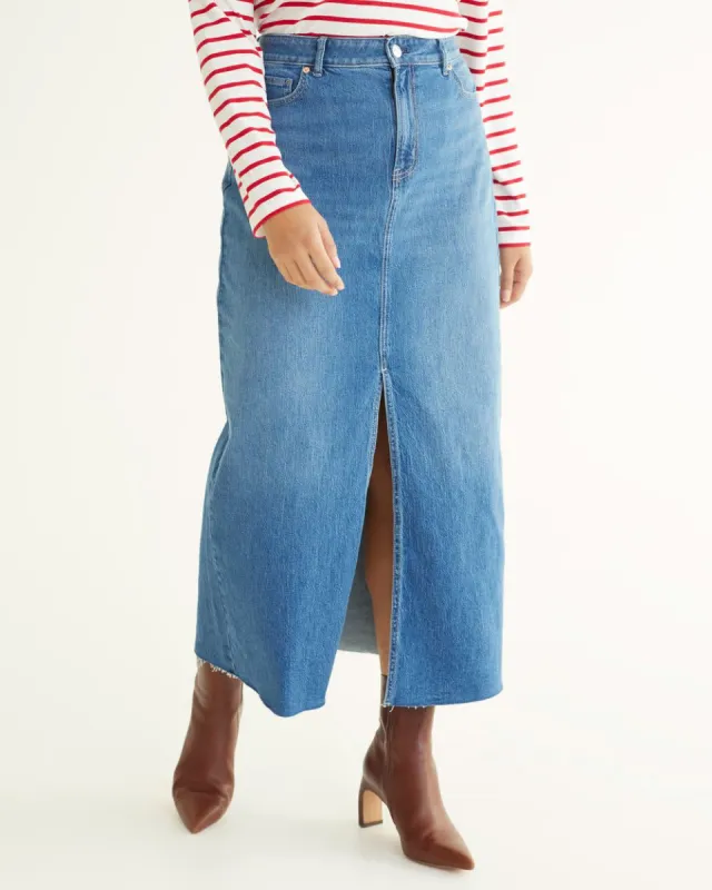 Maxi Denim Skirt sold by Reitmans