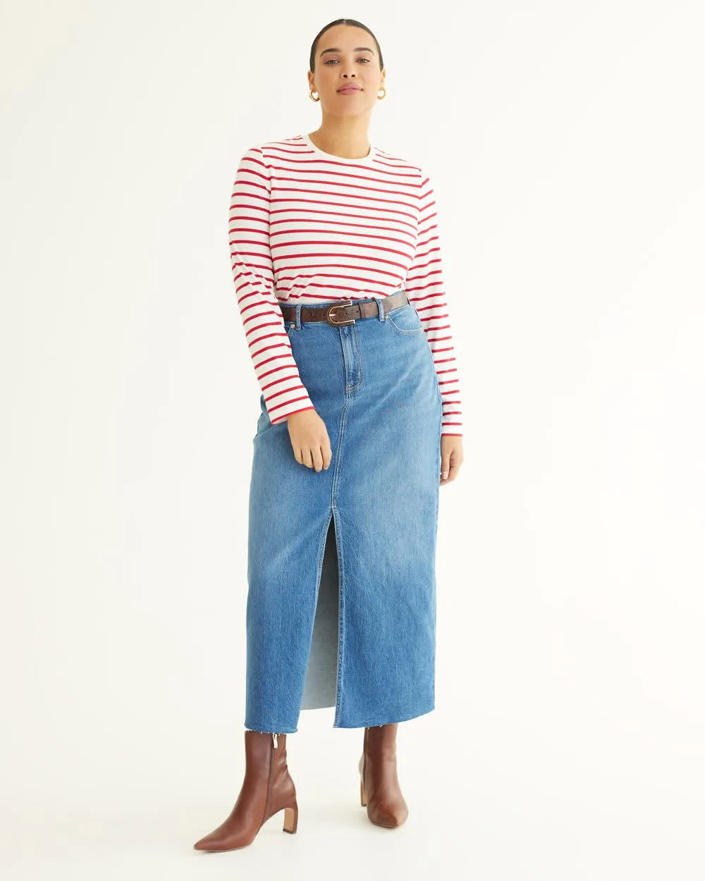 Maxi Denim Skirt sold by Reitmans product image thumbnail 3