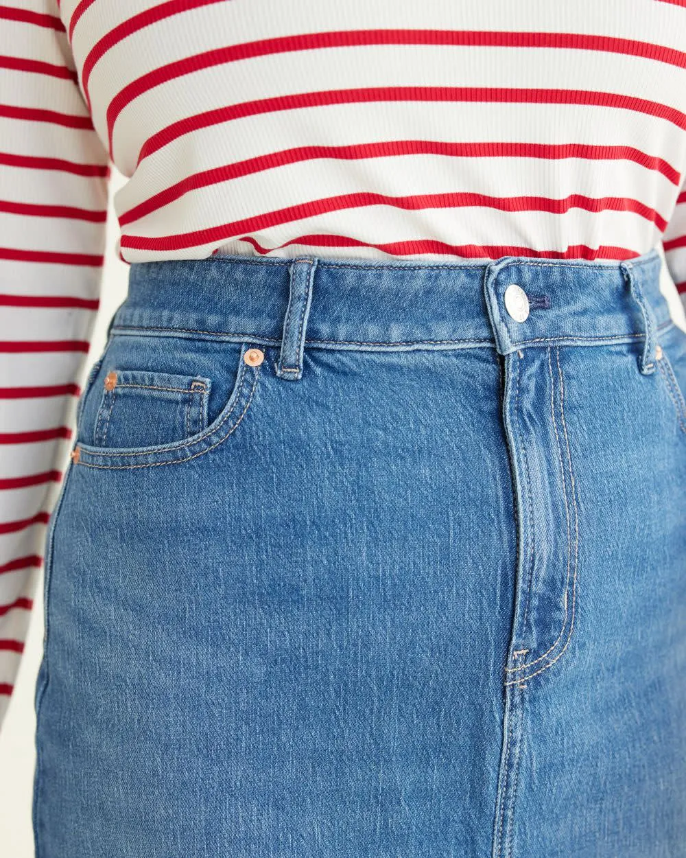 Maxi Denim Skirt sold by Reitmans product image thumbnail 5