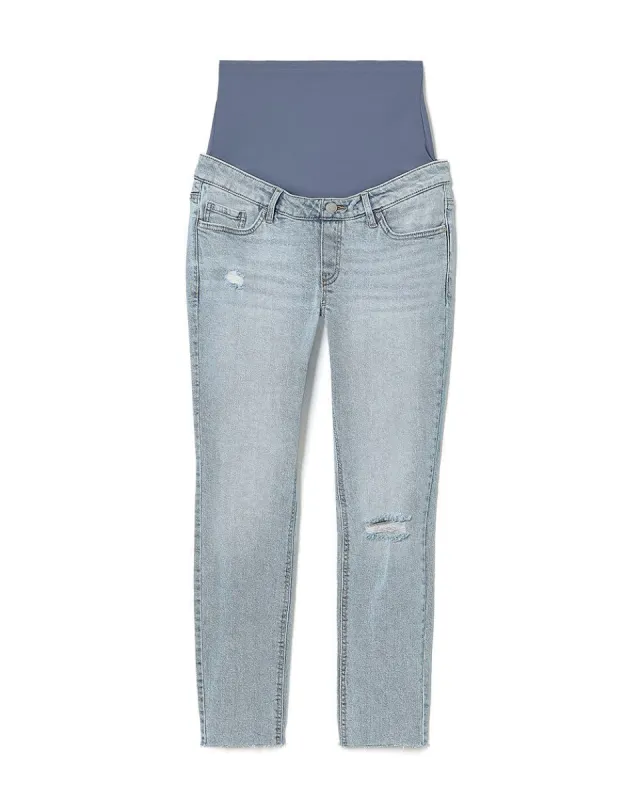 Ripped Skinny Jeans - Thyme Maternity sold by Reitmans