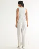 Striped Linen Suit Vest sold by Reitmans