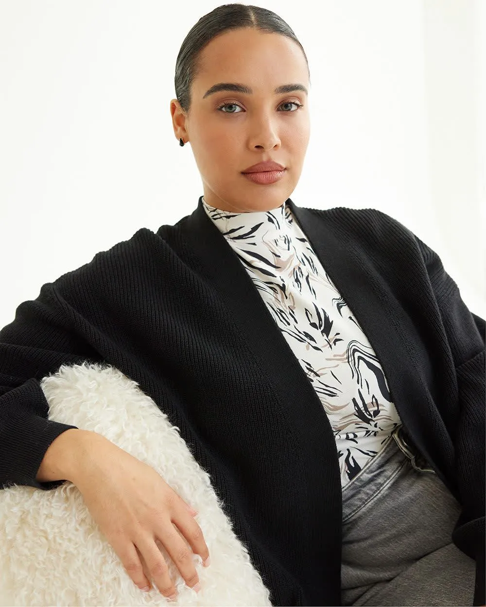 Long-Sleeve Mock-Neck Top sold by Reitmans product image thumbnail 3