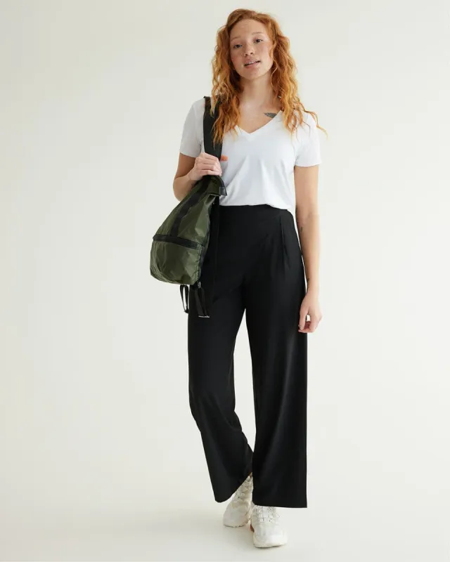 Wide-Leg Pant with Elastic Waistband - Hyba sold by Reitmans