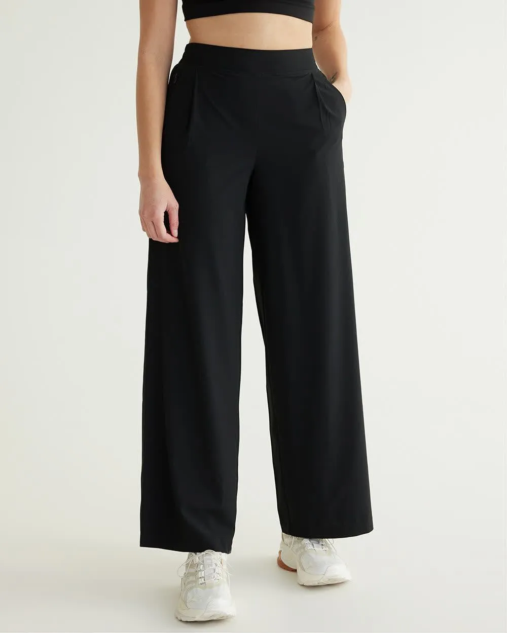 Wide-Leg Pant with Elastic Waistband - Hyba sold by Reitmans product image thumbnail 4