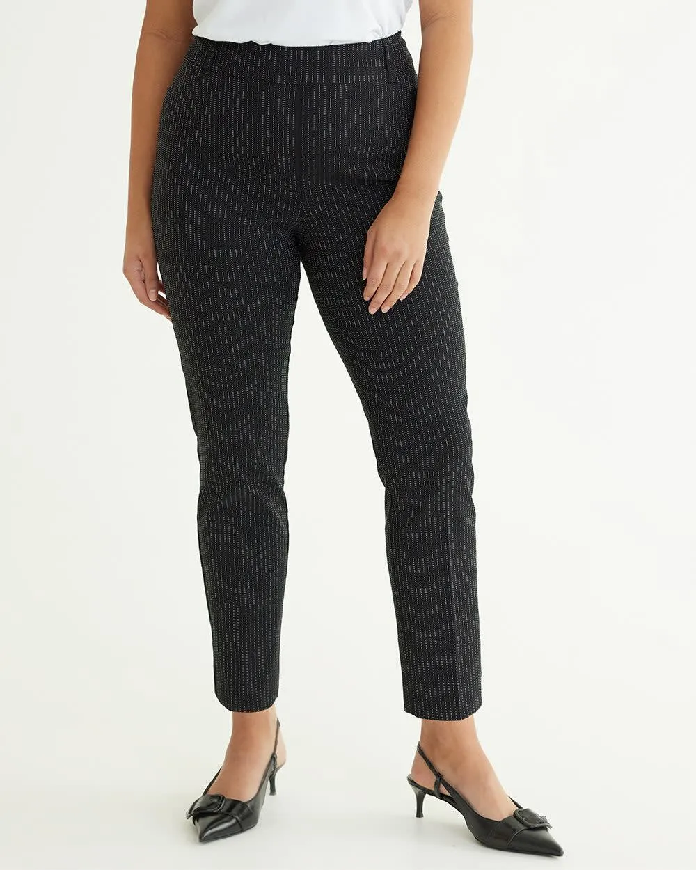Slim-Leg High-Rise Ankle Pant - The Iconic (R) sold by Reitmans