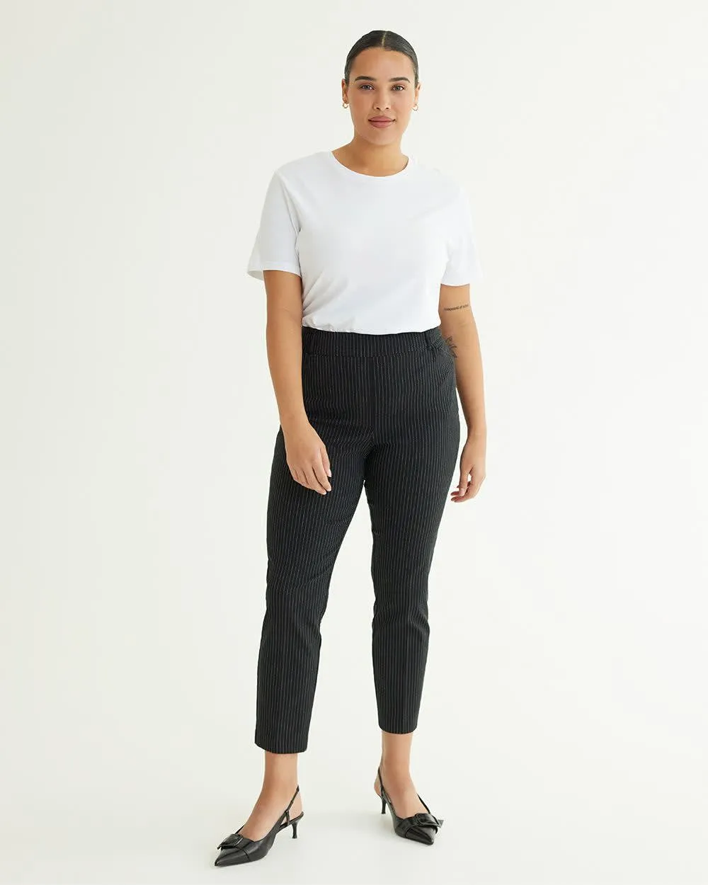 Slim-Leg High-Rise Ankle Pant - The Iconic (R) - Petite sold by Reitmans product image thumbnail 3