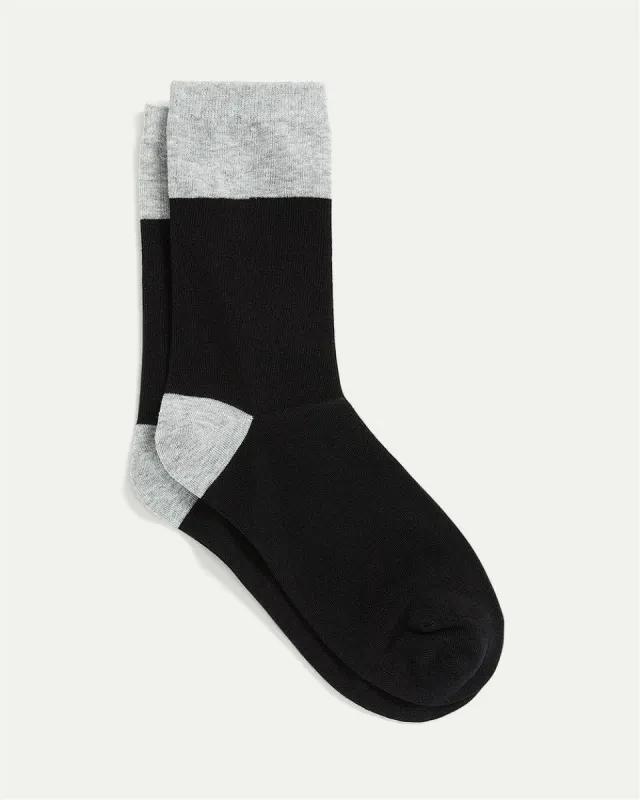 Cotton Socks with Colour Blocks sold by Reitmans