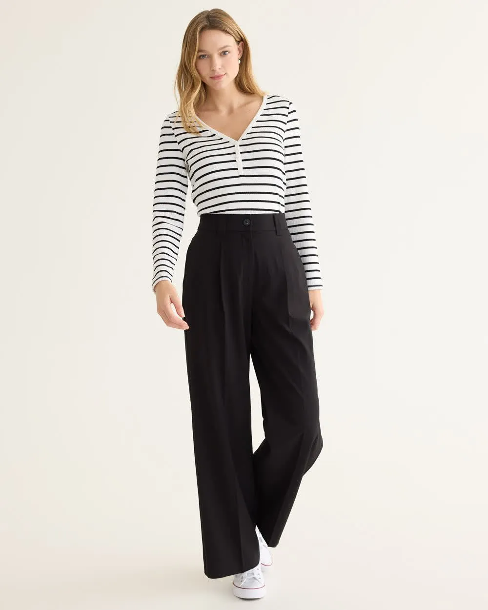 Wide-Leg High-Rise Pant - Tall - The Timeless sold by Reitmans product image thumbnail 3