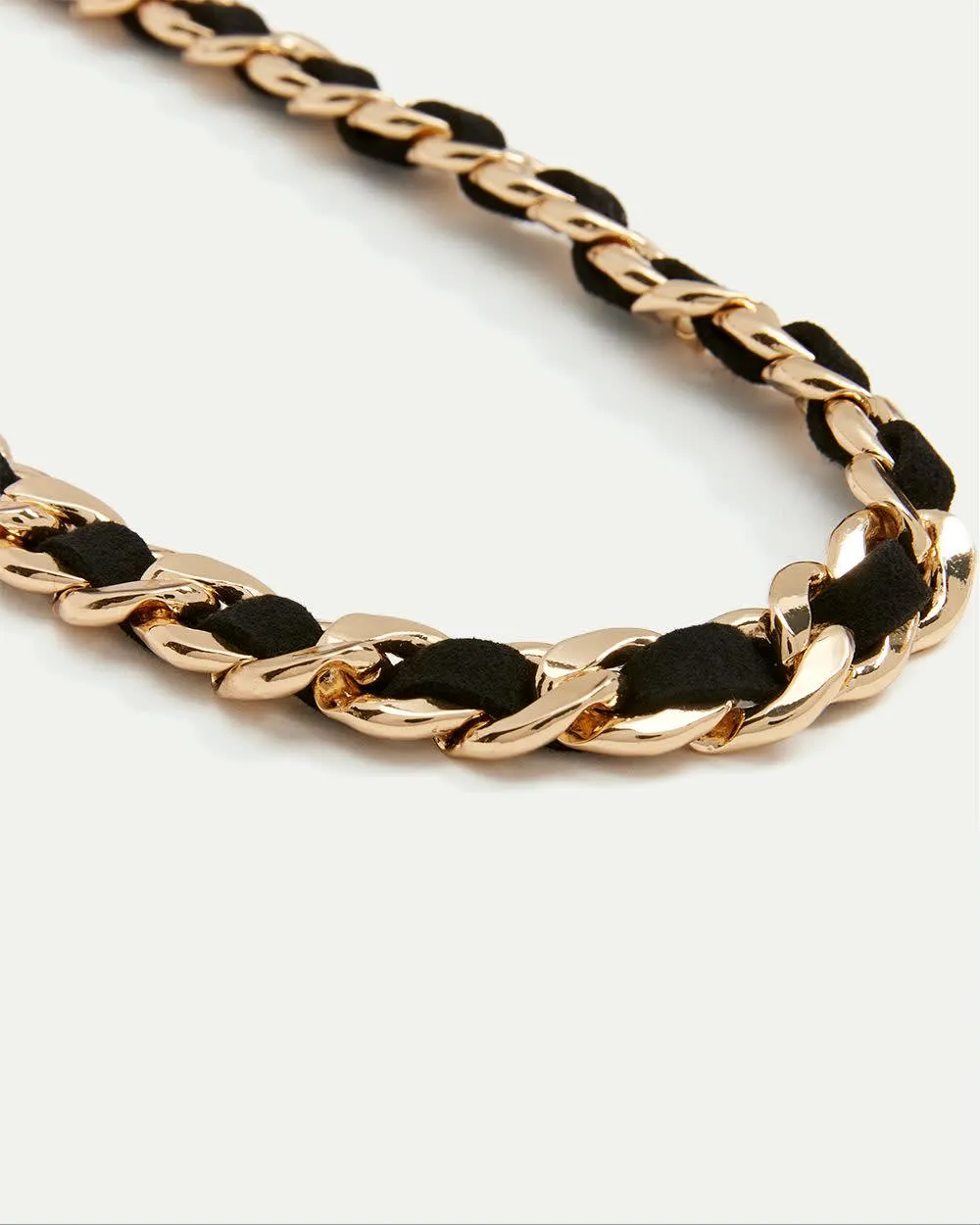 Large Chain with Suede Insert sold by Reitmans