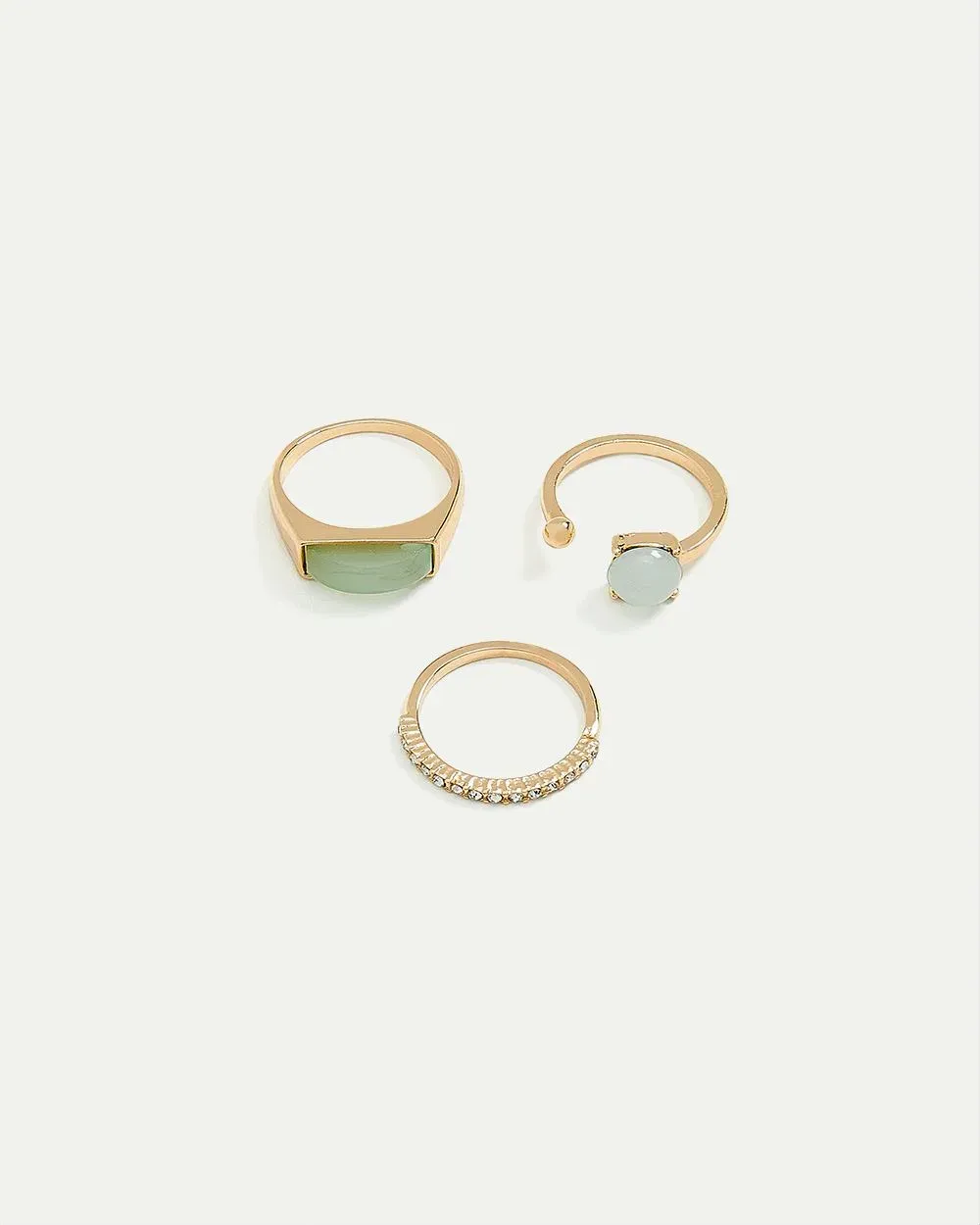 Rings with Green Stones - Set of 3 sold by Reitmans product image thumbnail 4