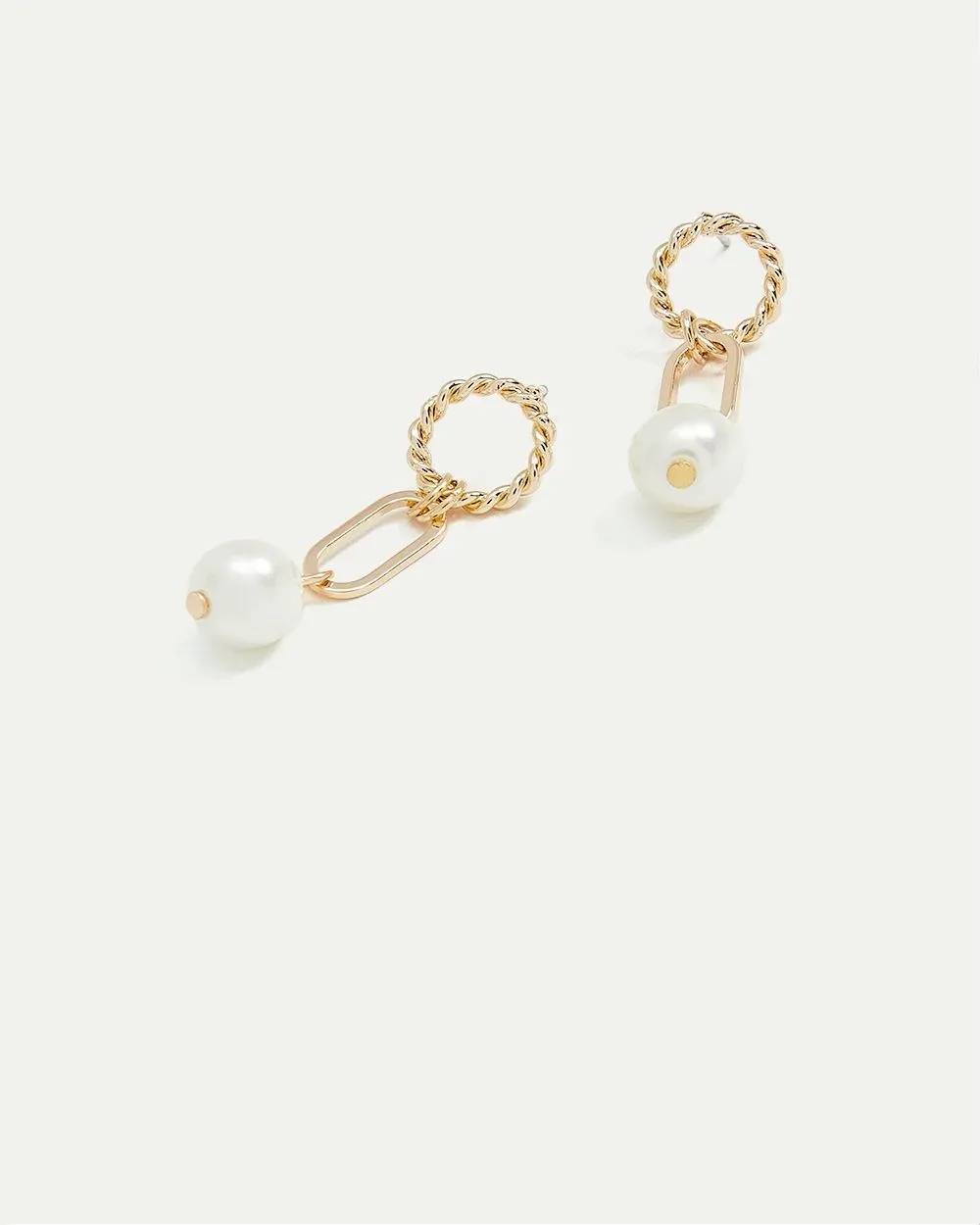 Braided Earrings with Pearl Pendants sold by Reitmans product image thumbnail 3