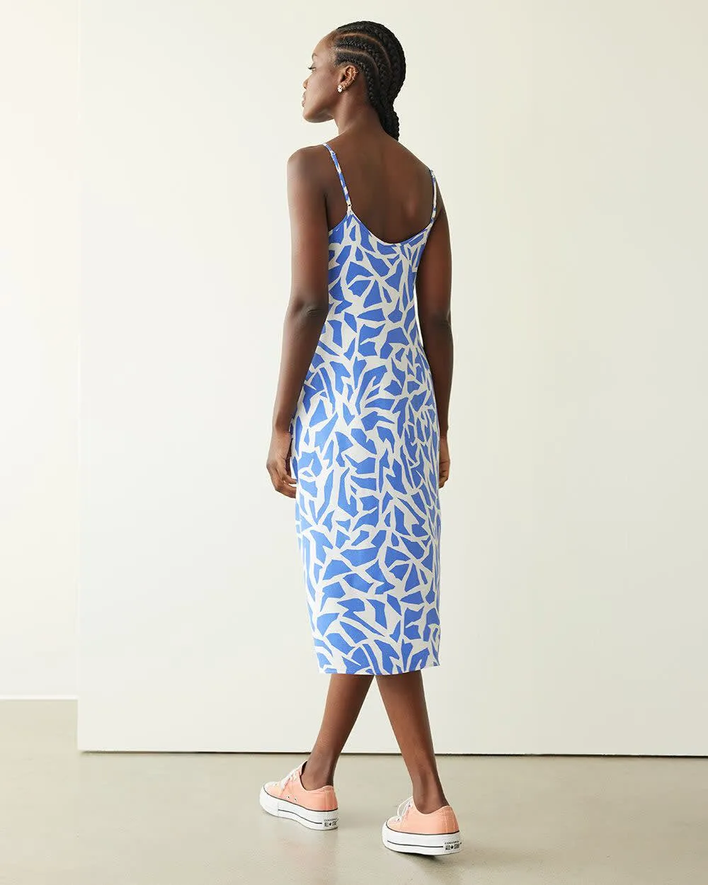 Sleeveless Shift Buttoned-Down Midi Dress sold by Reitmans product image thumbnail 2