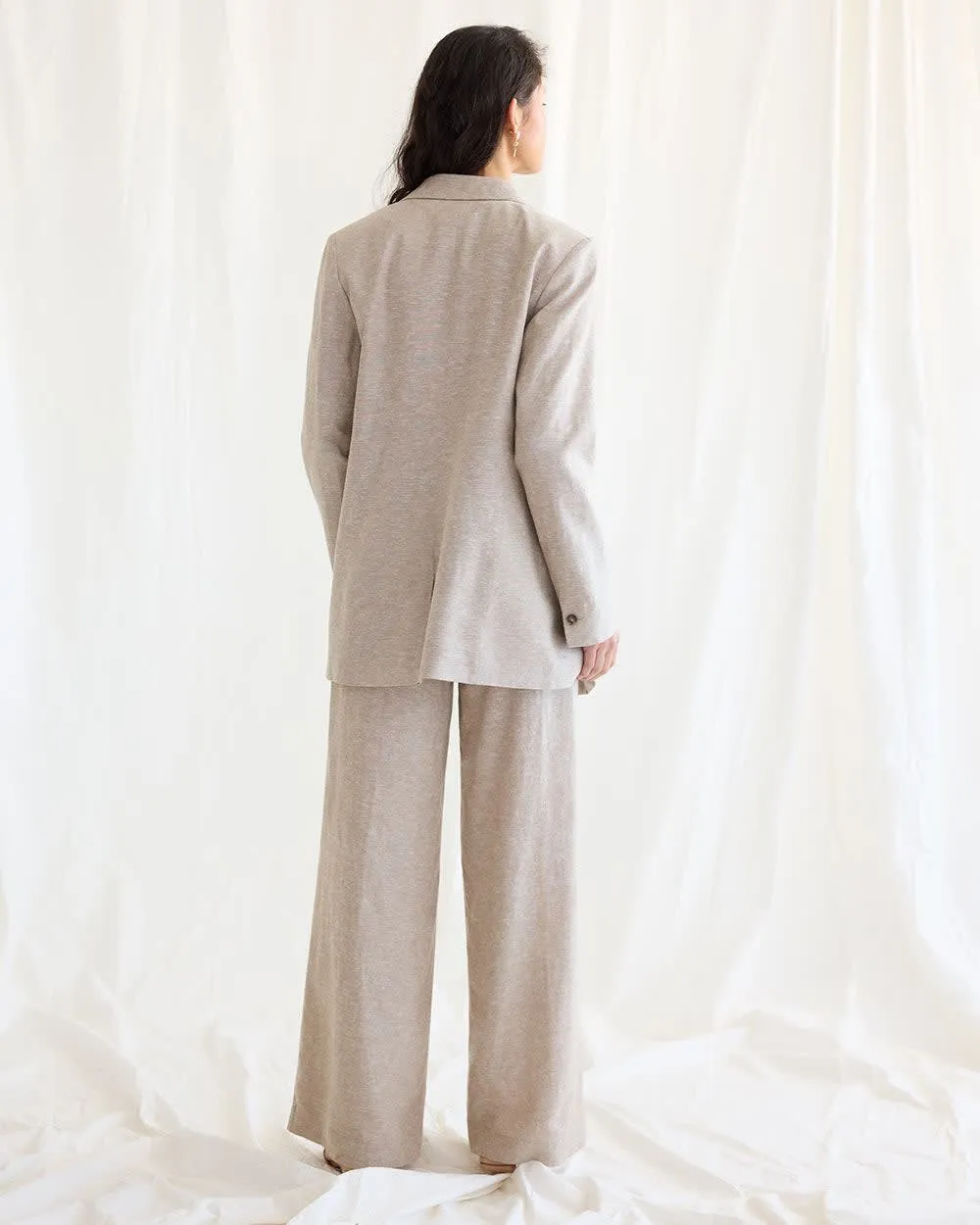 One-Button Linen Blazer sold by Reitmans product image thumbnail 2