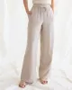 Wide-Leg High-Rise Linen Pant - Petite sold by Reitmans