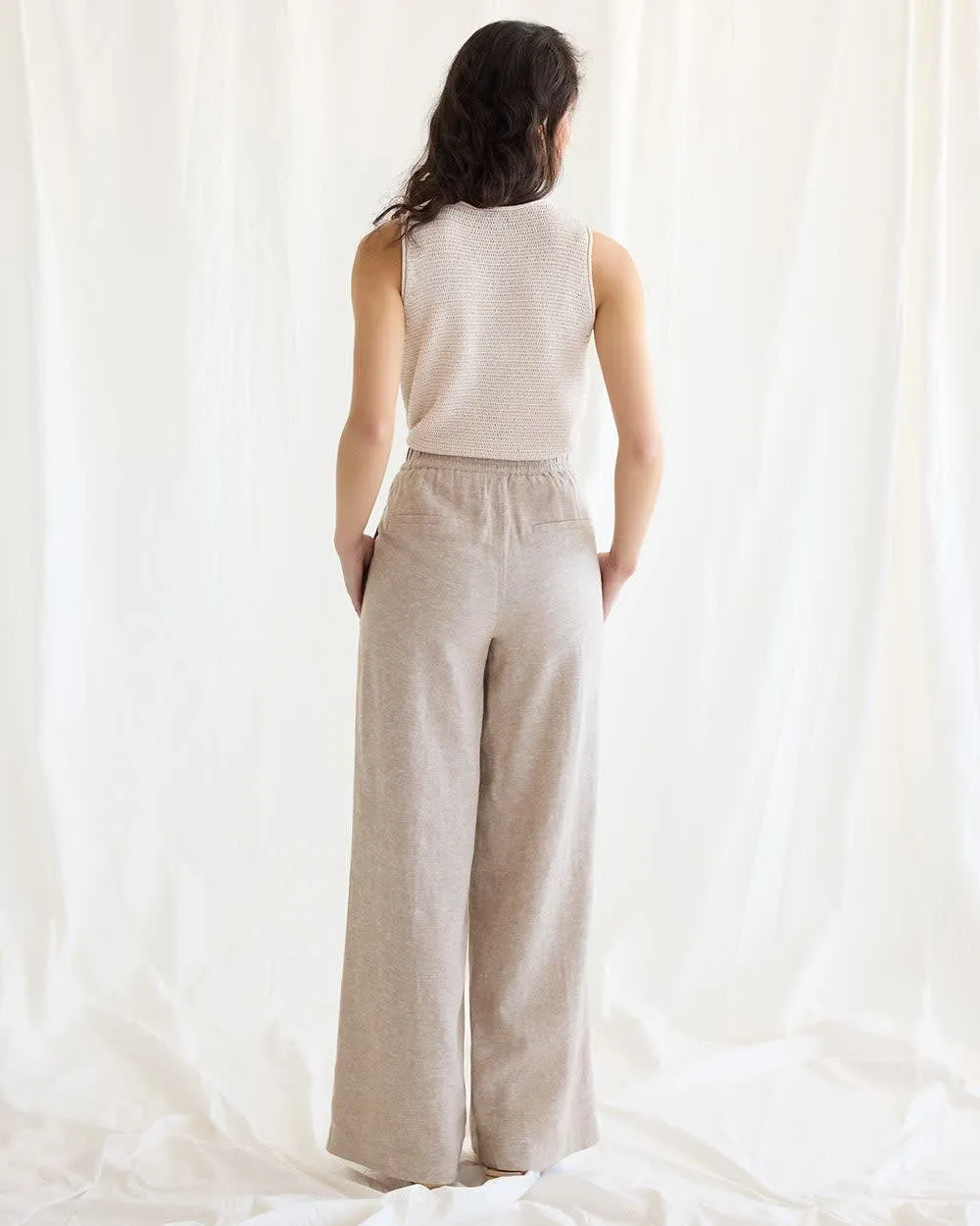 Wide-Leg High-Rise Linen Pant - Petite sold by Reitmans product image thumbnail 2