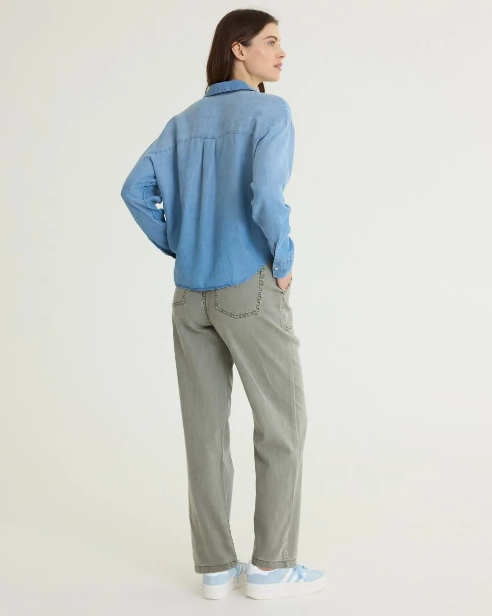 Long-Sleeve Tie-Front Blouse sold by Reitmans product image thumbnail 2