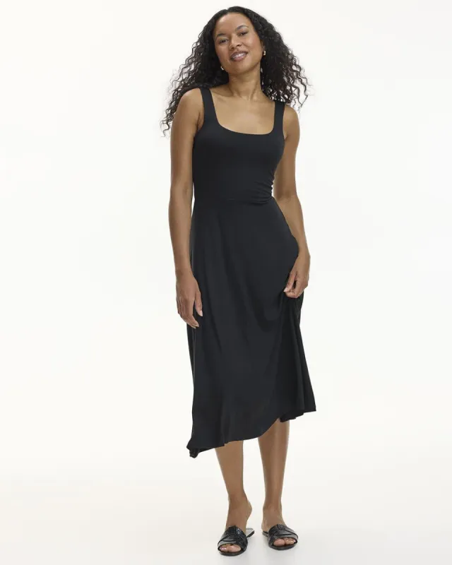 Sleeveless Midi Dress with Square Neckline sold by Reitmans