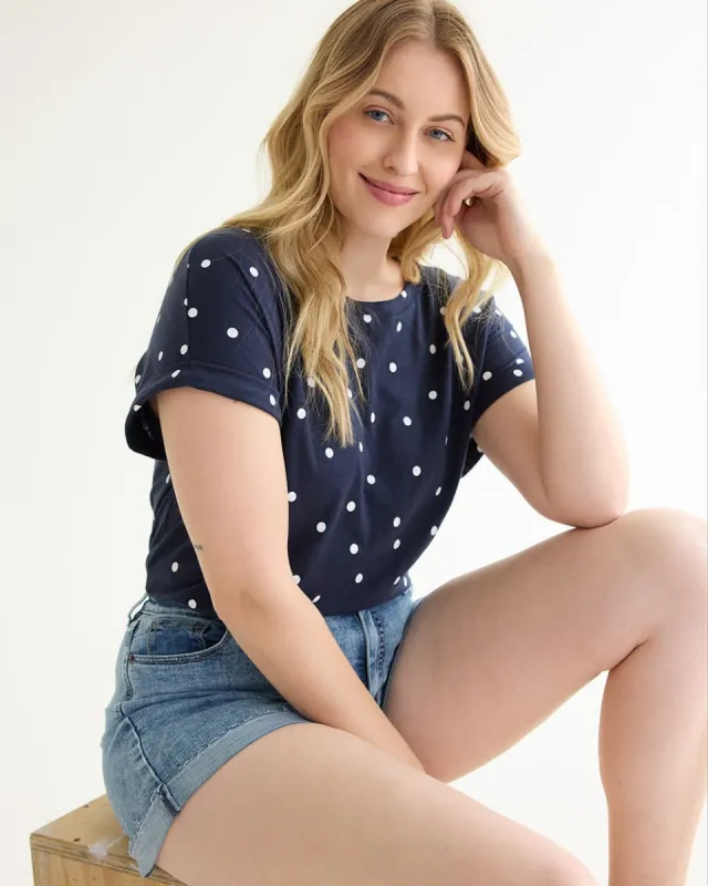 Short-Sleeve Crew-Neck Tee sold by Reitmans