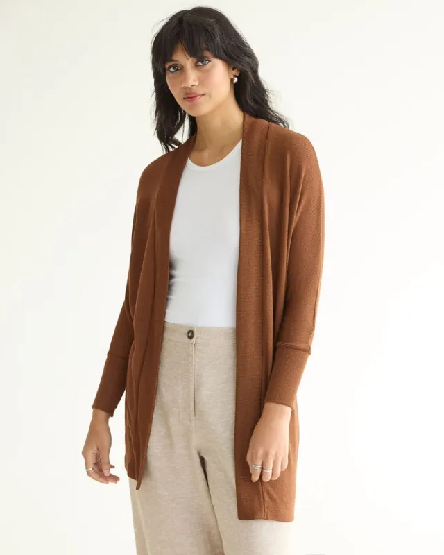 Long-Dolman-Sleeve Open Cardigan sold by Reitmans