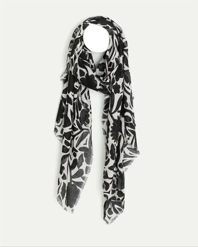 Scarf with Tonal Floral Pattern sold by Reitmans